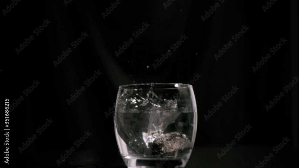 Coal burning in super slow motion in a glass Coal burning in super slow motion in a glass