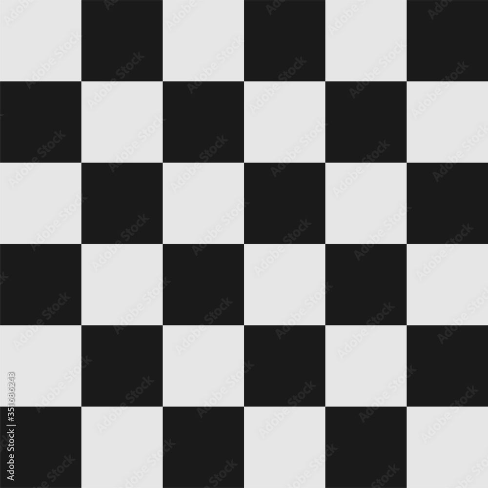 Simple abstract vector background of black and white squares. Chess checkerboard or tile mosaic texture. Checkered racing line finish seamless pattern. Simple abstract vector background of black and white squares. Chess checkerboard or tile mosaic texture. Checkered racing line finish seamless pattern.