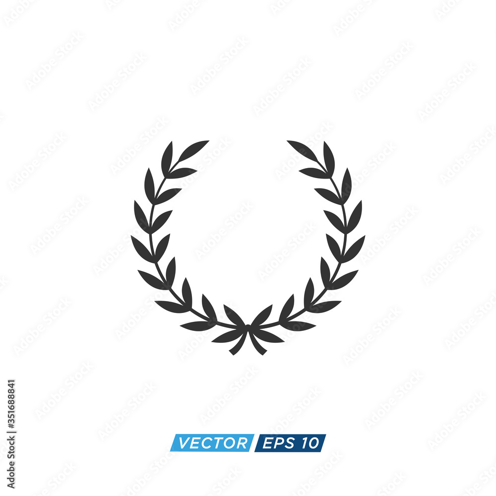 Obraz premium Laurel Wreath Icon Design Vector