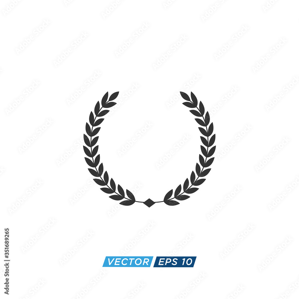Laurel Wreath Icon Design Vector Laurel Wreath Icon Design Vector