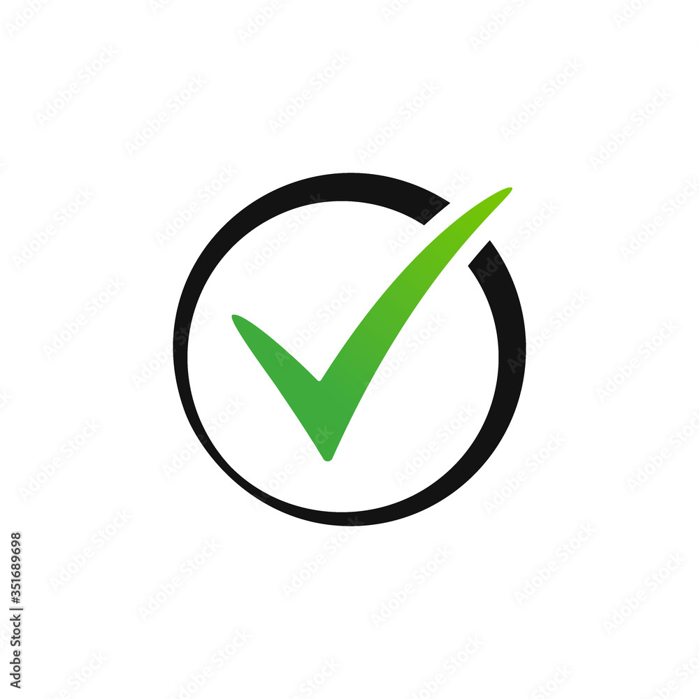Check mark icon vector design Check mark icon vector design