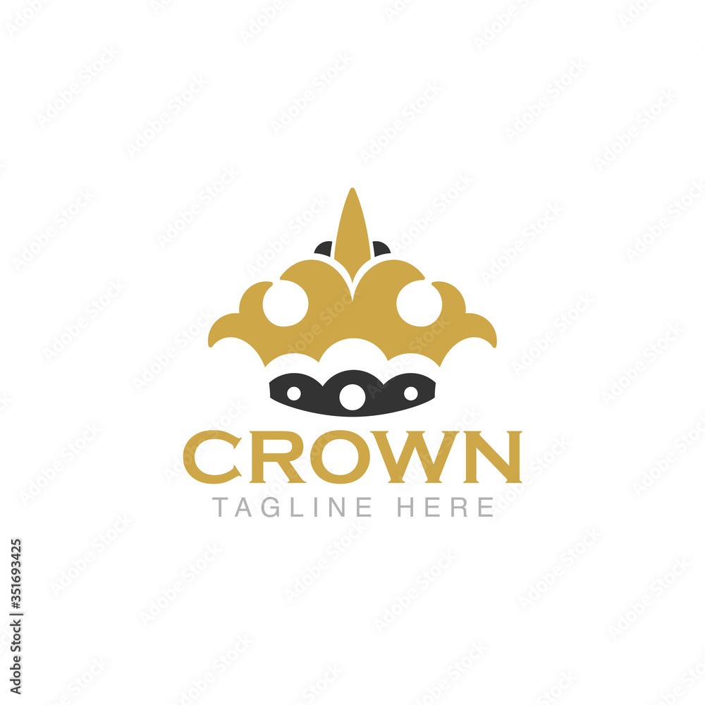 Obraz premium Crown Logo Design Vector