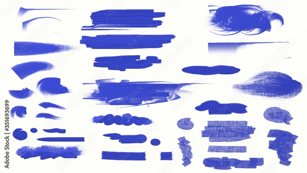 Brush strokes with watercolor paint, white background Brush strokes with watercolor paint, white background