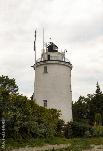 Wallpaper Mural The Suurupi Peninsula Rear Upper lighthouse in the village Suurupi in Estonia. Historic landmark on Estonia's coastline since 1760. Torontodigital.ca