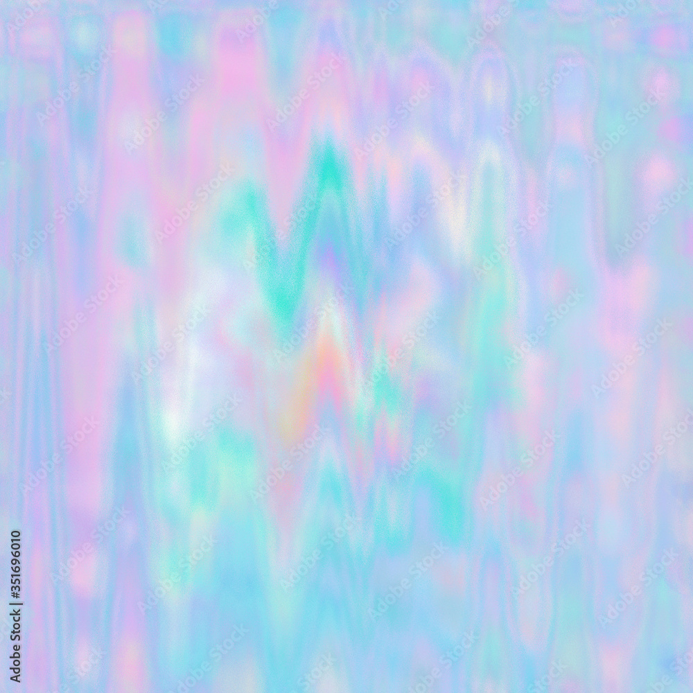 abstract colorful pastel rainbow holographic foil iridescent light distorted glitch wave texture background