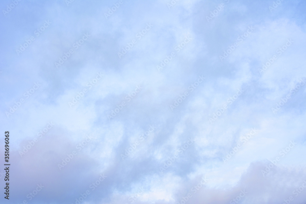 Abstract atmosphere background, blue sky with clouds, copy space