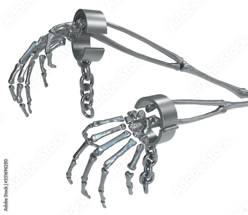 Skeleton Arms Metal Shackle