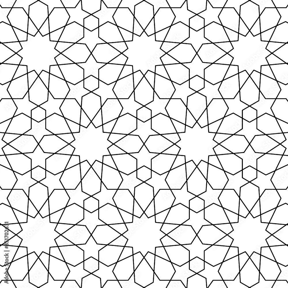 Obraz premium Abstract seamless pattern with abstract geometric style. Repeating sample figure and line. For fashion interiors design, wallpaper, textile industry