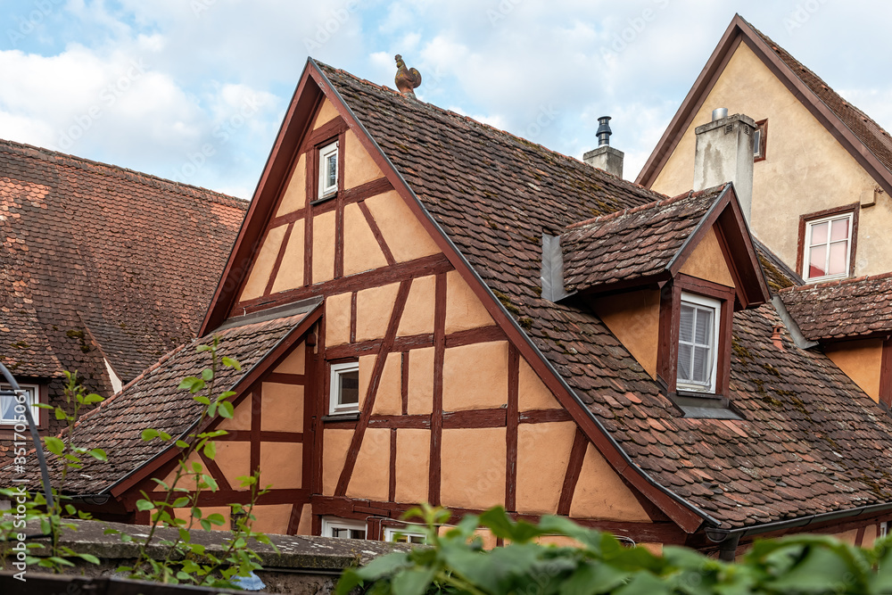 historic german fachwerkhaus buildings