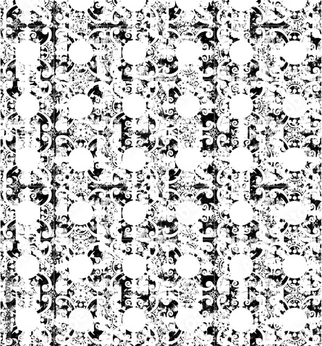 Abstract seamless pattern with abstract geometric style. Repeating sample figure and line. For fashion interiors design, wallpaper, textile industry