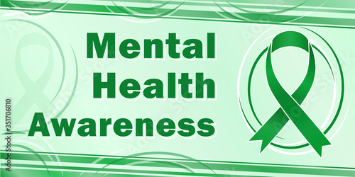 Mental Health Awareness traditional annual mental health company. All elements are isolated.