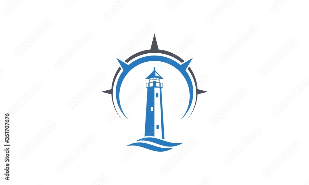 l, lighthouse, icon, symbol, sign, logo, blue, s, sea