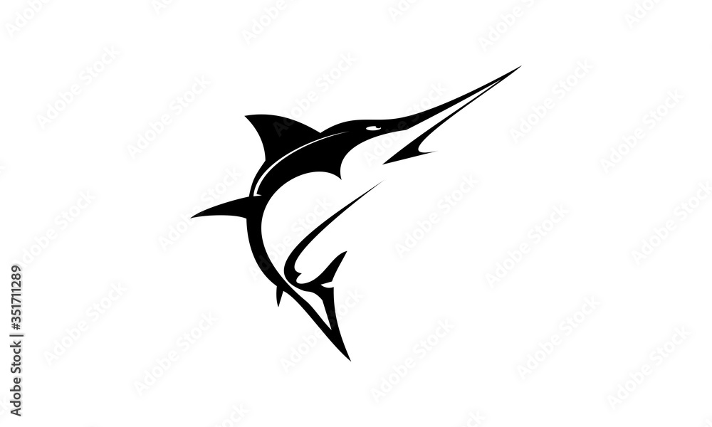 Fototapeta premium f, s, fish, shark, black