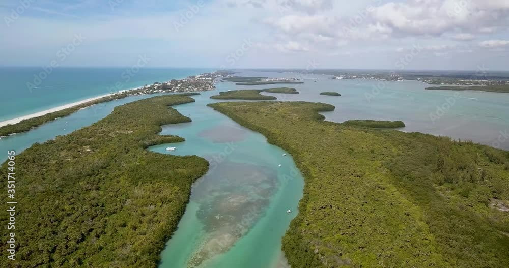 Aerial view of Stump Pass Beach in Florida Aerial view of Stump Pass Beach in Florida