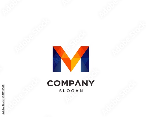 Free Download Letter M Creative Modern Logo Design Template - GFXLoad