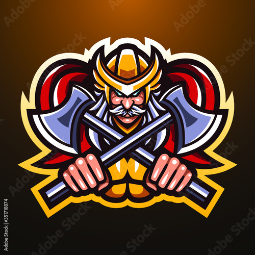 Odin esport mascot logo design