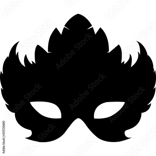 Carnival Mask Silhouette Vector