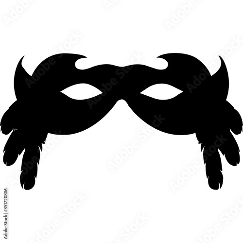 Carnival Mask Silhouette Vector