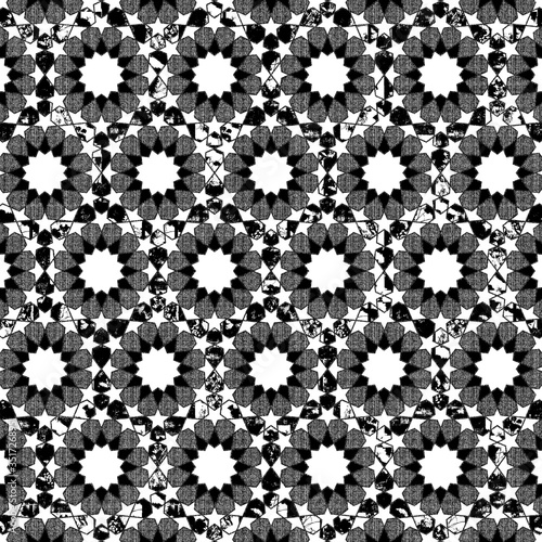 Wallpaper Mural Abstract seamless pattern with abstract geometric style. Repeating sample figure and line. For fashion interiors design, wallpaper, textile industry Torontodigital.ca