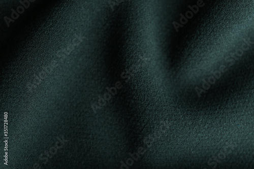 Texture of beautiful dark fabric as background, closeup