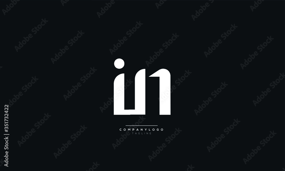 Letter IN Logo Alphabet Design Icon Vector Symbol Letter IN Logo Alphabet Design Icon Vector Symbol