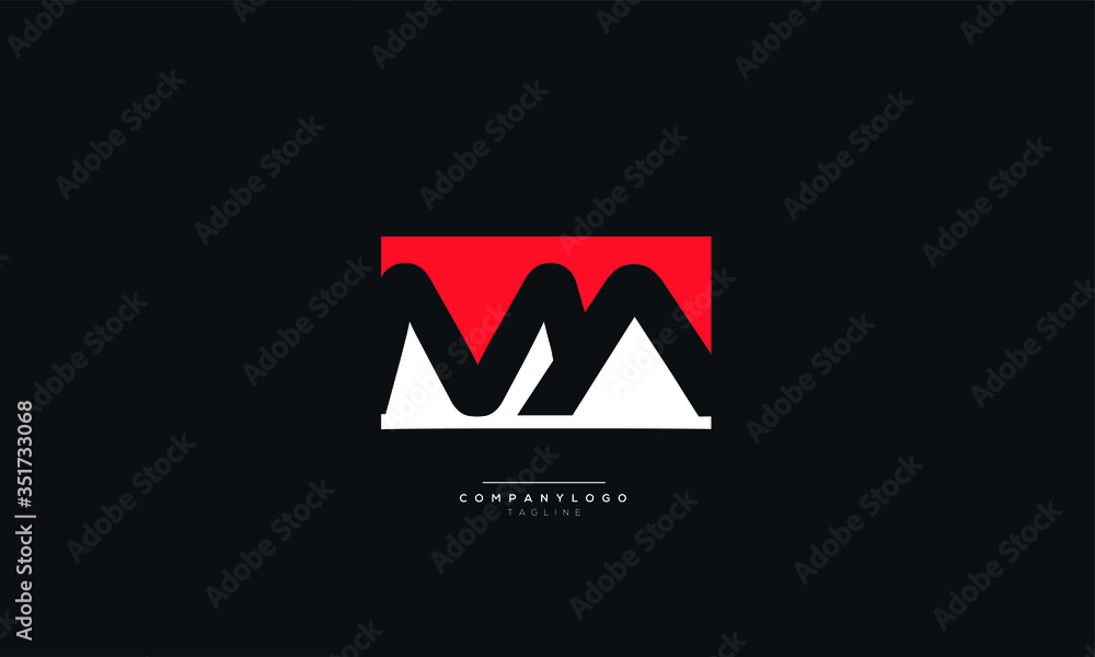 Letter MA AM M A Logo Alphabet Design Icon Vector Symbol Letter MA AM M A Logo Alphabet Design Icon Vector Symbol