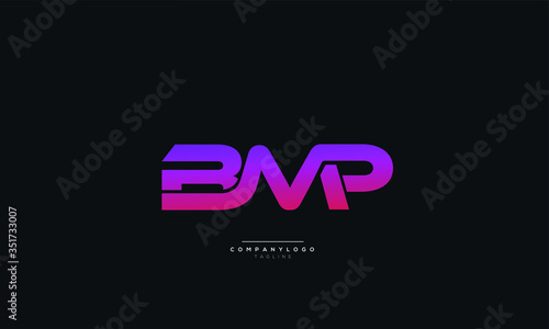 BMP Letter Logo Alphabet Design Icon Vector Symbol photo