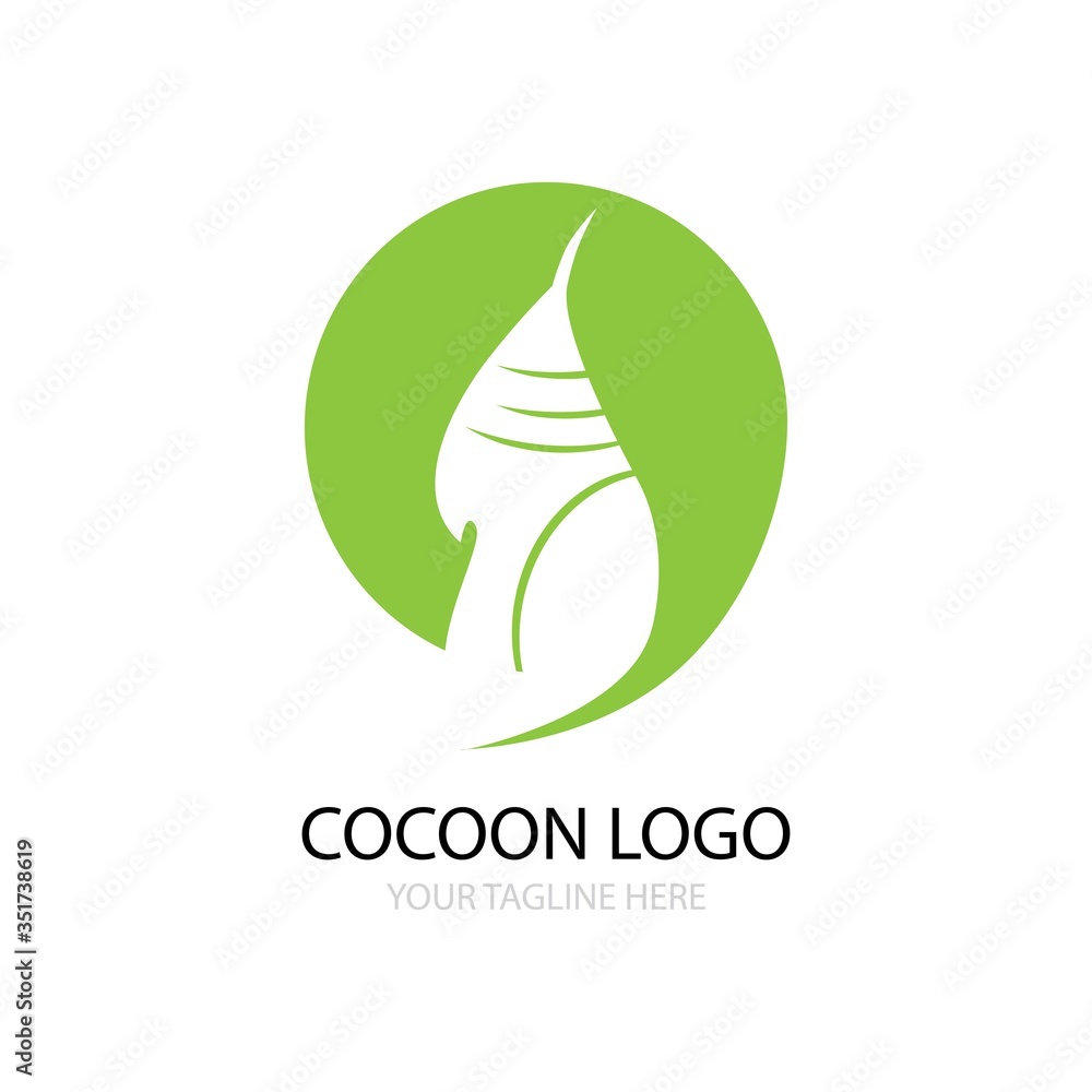 Fototapeta premium cocoon logo vector design