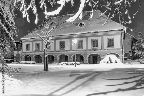 Museum, snow