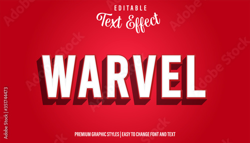 Warvel Movie Title Style Editable Text Effect
