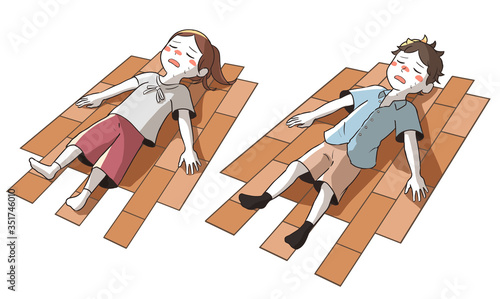 熱中症で倒れる(屋内)