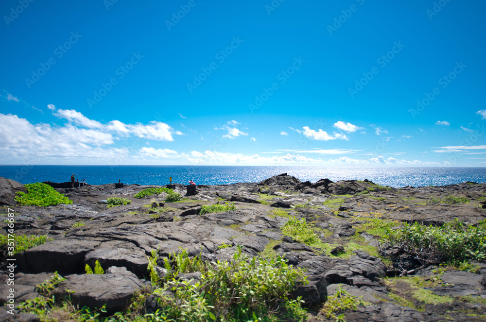 カラエ岬（サウス・ポイント）周辺の景色　ハワイ島　ハワイ・ボルケーノズ・ナショナル・パーク