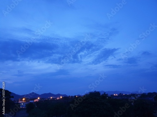 clouds over the city