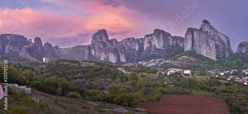 sunset in the mountains