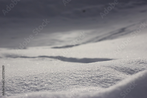 footprints in the snow