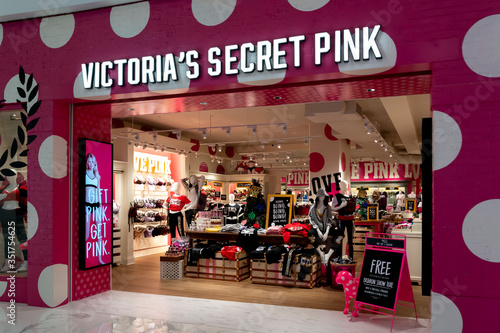 Bangkok, Thailand - December 7, 2018: Victoria's Secret Pink store in a  mall in Bangkok, Thailand. Victoria's Secret Pink is a lingerie line  targeting younger women than their main line. Photos | Adobe Stock
