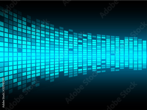 blue led barcode background vector