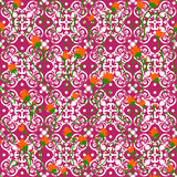 Cute Flower Tile Vector Pattern Seamless
