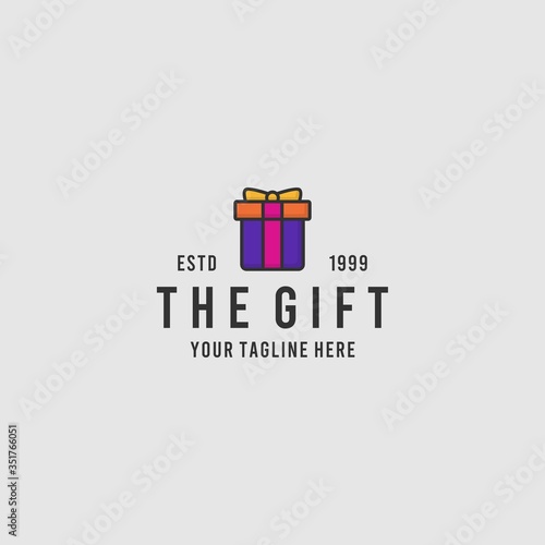 The gift minimalist logo design inspiration