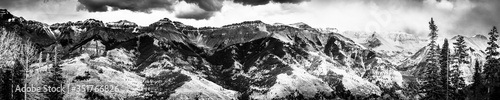 Photography Black and white mountains
