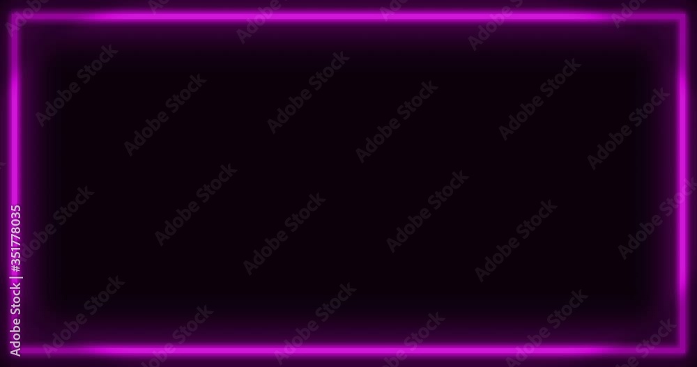 Animation of neon pink line on black background Animation of neon pink line on black background