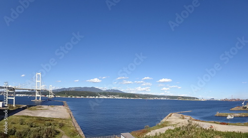 The view of Muroran in Japan