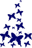 
Butterflies vector silhouette ornament wallpaper textile