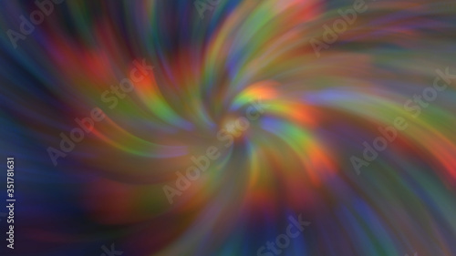 Abstract blurred background with dark rainbow lines