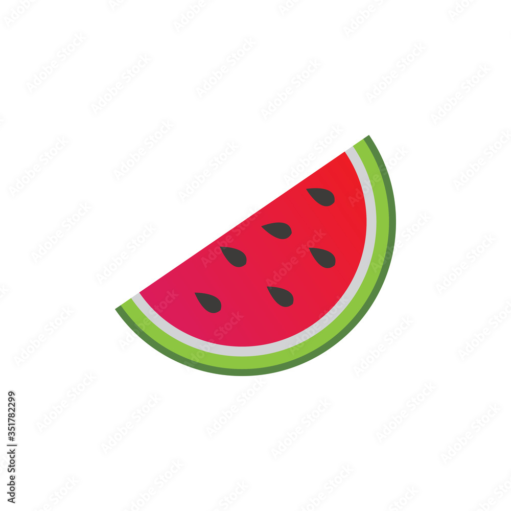 Watermelon graphic design template vector isolated Watermelon graphic design template vector isolated