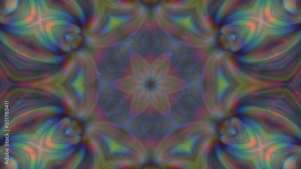 Abstract multi-colored blurred mandala background Abstract multi-colored blurred mandala background