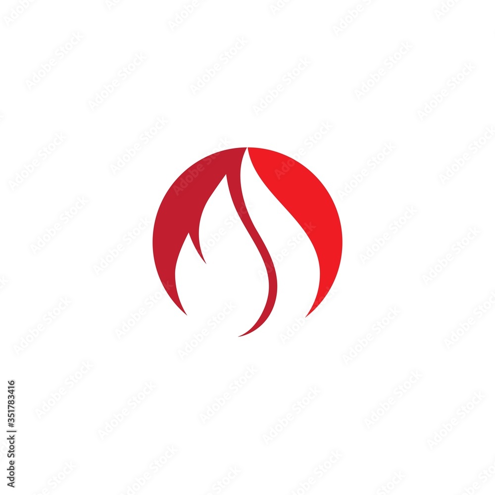 Obraz premium Fire flame Logo