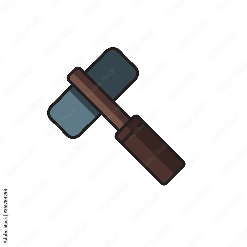 Gaming Hammer vector icon symbol game isolated on white background Gaming Hammer vector icon symbol game isolated on white background