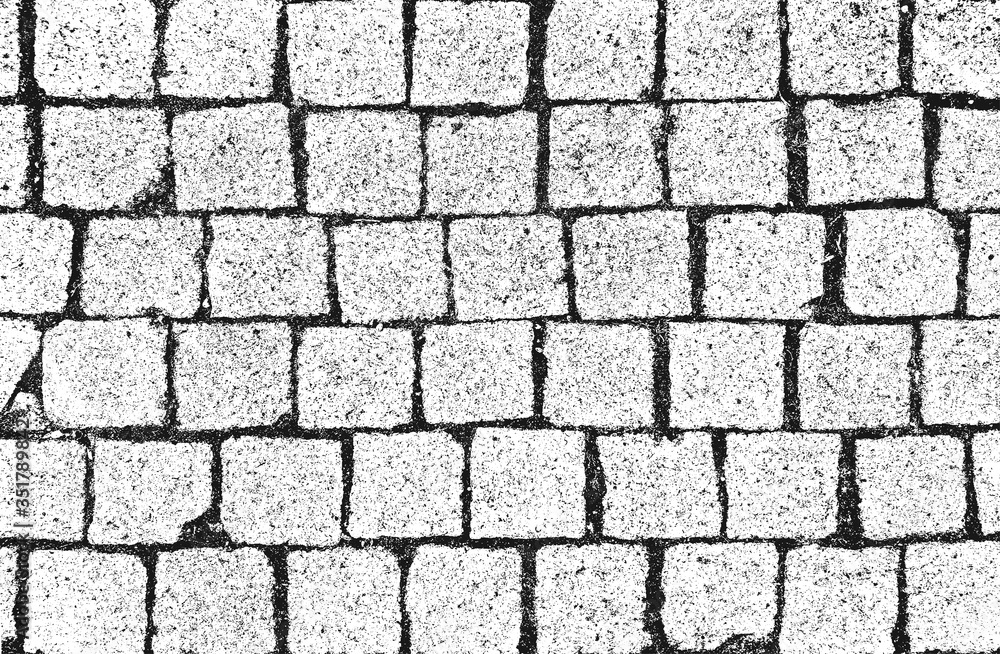 Distressed overlay texture of old brick wall, grunge background.
