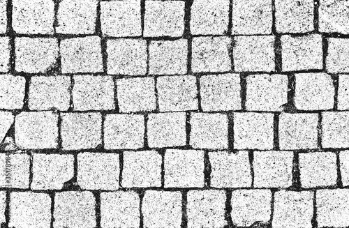 Distressed overlay texture of old brick wall, grunge background.